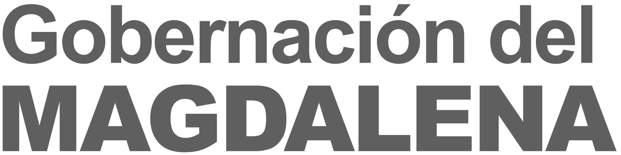 Solo texto «Gobernación del MAGDALENA»